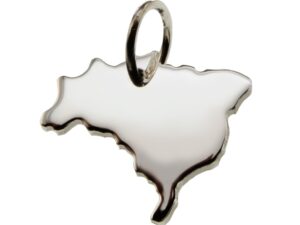 Brasilien Anhänger in massiv 925 Silber