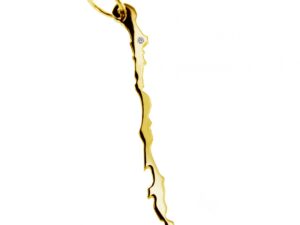 Anhänger Chile mit Brillant am Wunschort 585 Gelbgold