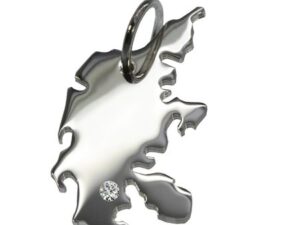 Dänemark Anhänger mit Brillant 0,015ct am Wunschort  925 Silber