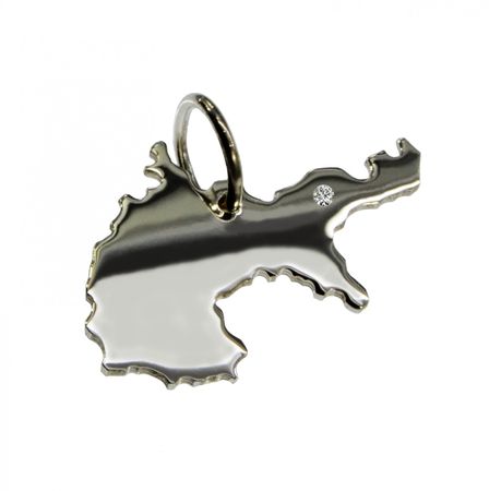 Deutschland 1914 Anhänger mit Brillant 0,015ct am Wunschort 925 Silber