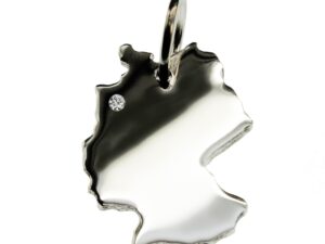 Deutschland Anhänger mit Brillant 0,015ct am Wunschort  925 Silber