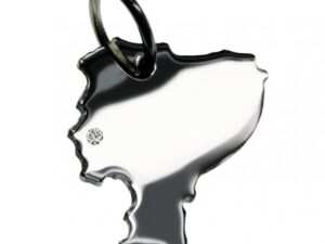 Ecuador Anhänger mit Brillant 0,015ct am Wunschort  925 Silber