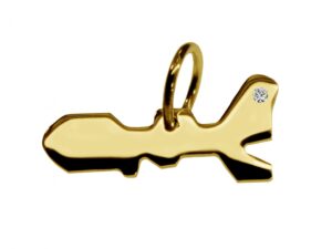 Anhänger Elba mit Brillant am Wunschort 585 Gelbgold