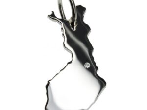 Finnland Anhänger mit Brillant 0,015ct am Wunschort  925 Silber