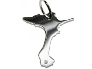 Formentera Anhänger mit Brillant 0,015ct am Wunschort  925 Silber