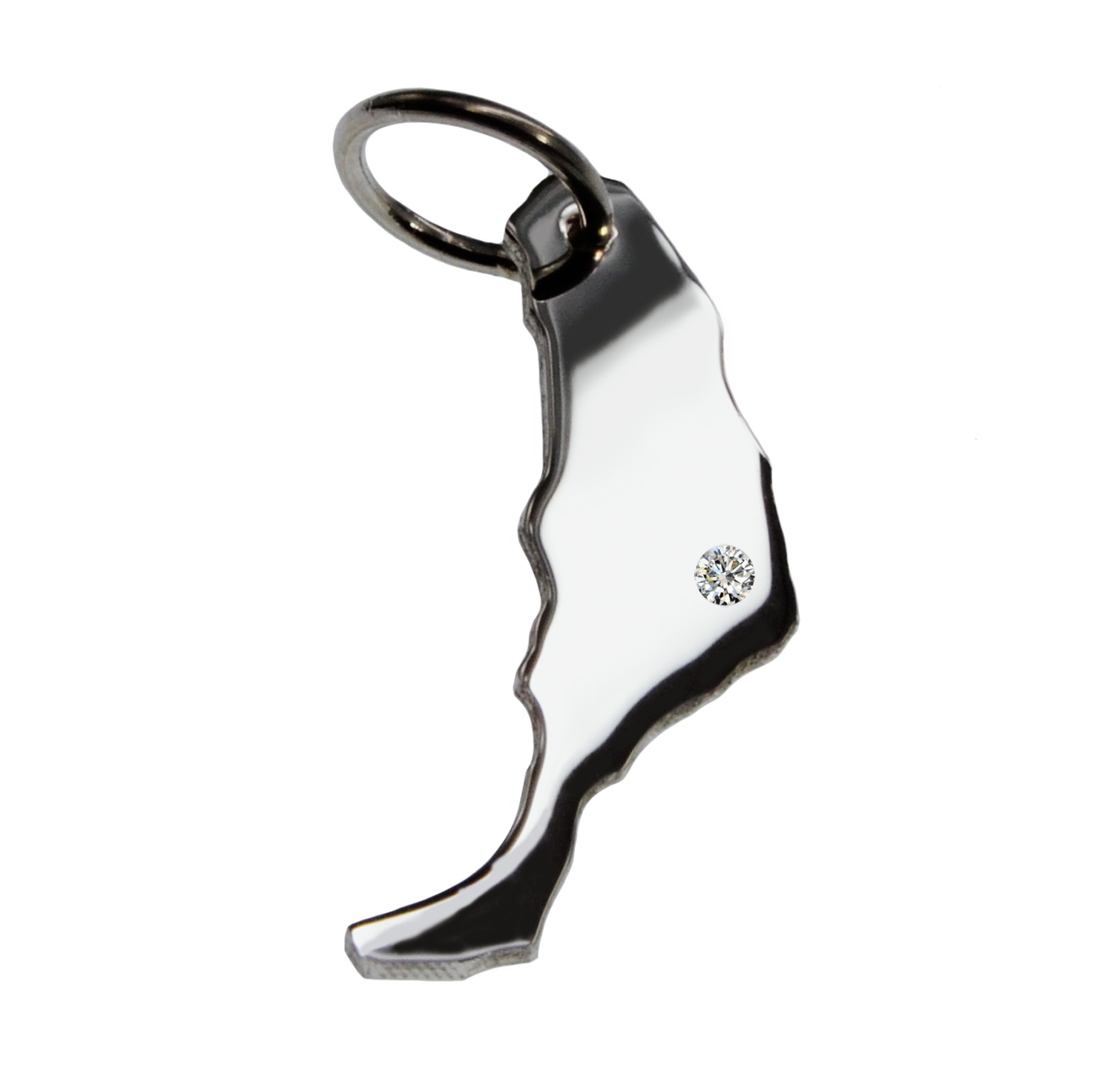 Fuerteventura Anhänger mit Brillant 0,015ct am Wunschort 925 Silber