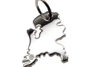 Holland Anhänger mit Brillant 0,015ct am Wunschort  925 Silber