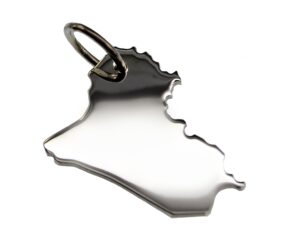 Irak Anhänger in massiv 925 Silber