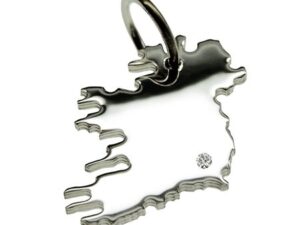 Irland komplett Anhänger mit Brillant 0,015ct am Wunschort 925 Silber