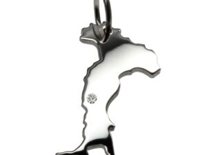 Italien Anhänger mit Brillant 0,015ct am Wunschort  925 Silber