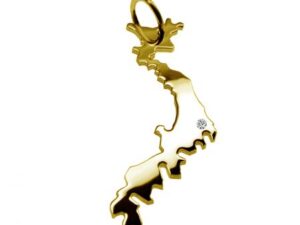 Anhänger Japan mit Brillant am Wunschort 585 Gelbgold