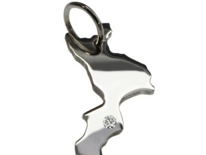 Kalabrien Anhänger mit Brillant 0,015ct am Wunschort  925 Silber