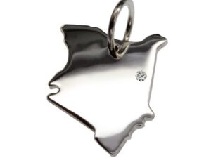 Kenia Anhänger mit Brillant 0,015ct am Wunschort  925 Silber