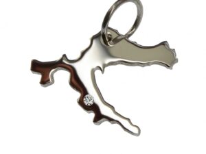 Kroatien Anhänger mit Brillant 0,015ct am Wunschort  925 Silber