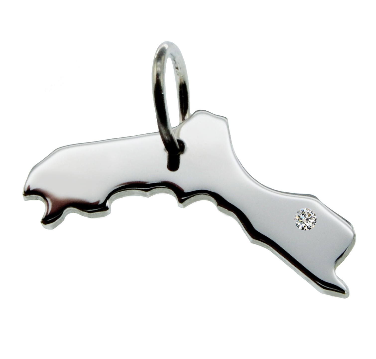 Kurdistan Anhänger mit Brillant 0,015ct am Wunschort 925 Silber