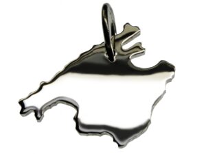 Mallorca Anhänger in massiv 925 Silber