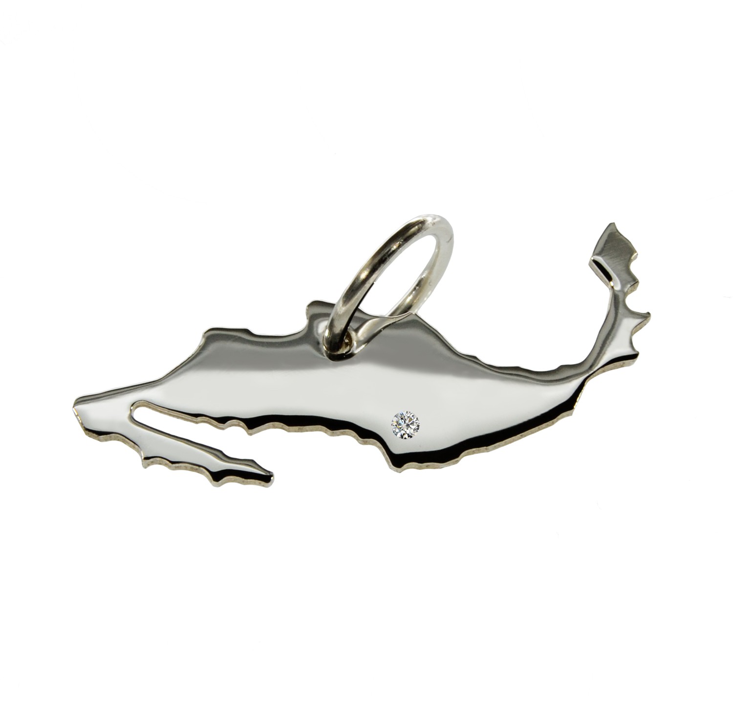 Mexiko Anhänger mit Brillant 0,015ct am Wunschort 925 Silber