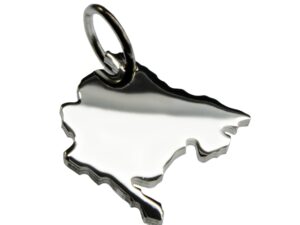 Montenegro Anhänger in massiv 925 Silber