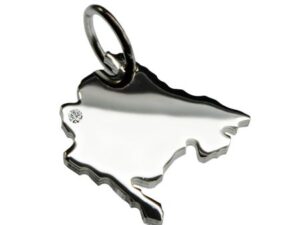 Montenegro Anhänger mit Brillant 0,015ct am Wunschort  925 Silber