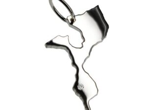 Mozambik Anhänger mit Brillant 0,015ct am Wunschort  925 Silber