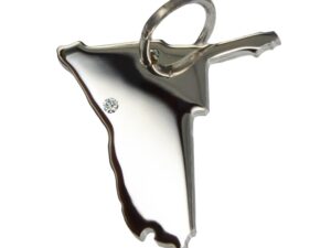 Namibia Anhänger mit Brillant 0,015ct am Wunschort  925 Silber