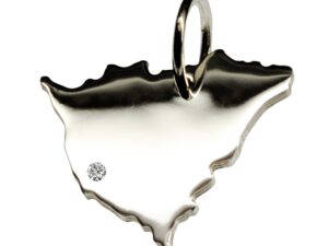 Nicaragua Anhänger mit Brillant 0,015ct am Wunschort  925 Silber