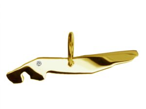 Anhänger Norderney mit Brillant am Wunschort 585 Gelbgold