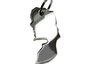 Palästina Anhänger in massiv 925 Silber