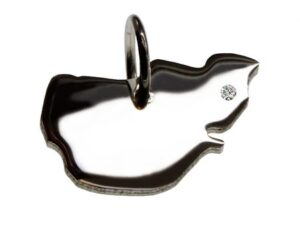 Pellworm Anhänger mit Brillant 0,015ct am Wunschort  925 Silber