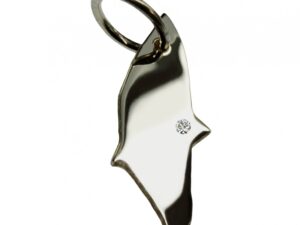 Rhodos Anhänger mit Brillant 0,015ct am Wunschort  925 Silber