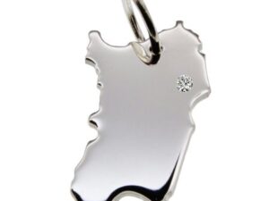 Sardinien Anhänger mit Brillant 0,015ct am Wunschort  925 Silber
