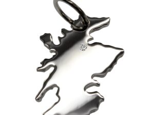 Schottland Anhänger mit Brillant 0,015ct am Wunschort  925 Silber