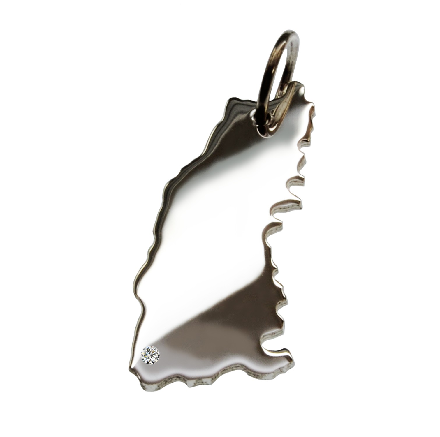 Schwarzwald Anhänger mit Brillant 0,015ct am Wunschort 925 Silber