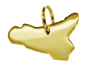 Anhänger Sizilien mit Brillant am Wunschort 585 Gelbgold