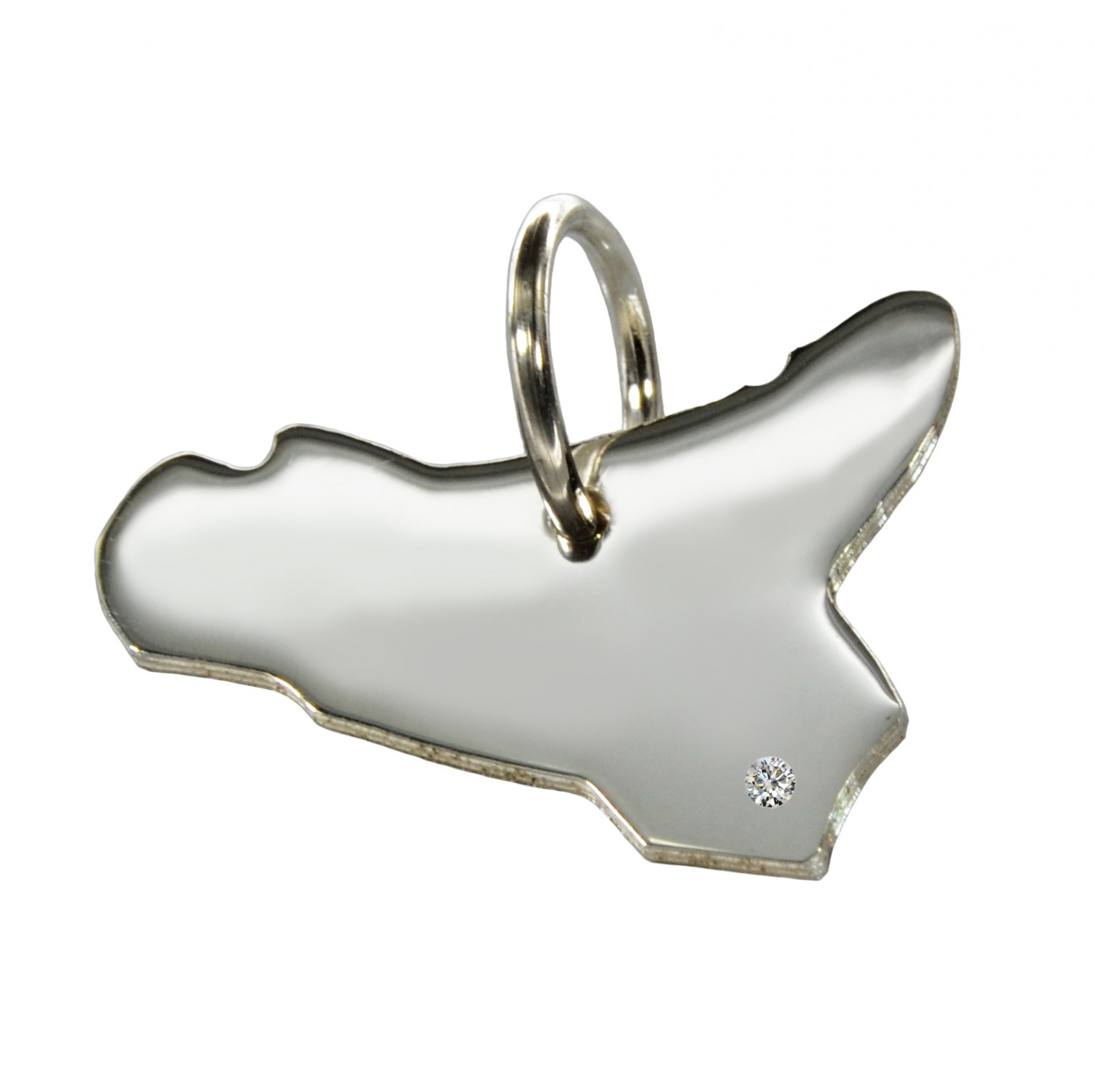 Sizilien Anhänger mit Brillant 0,015ct am Wunschort 925 Silber