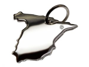 Spanien Anhänger mit Brillant 0,015ct am Wunschort  925 Silber