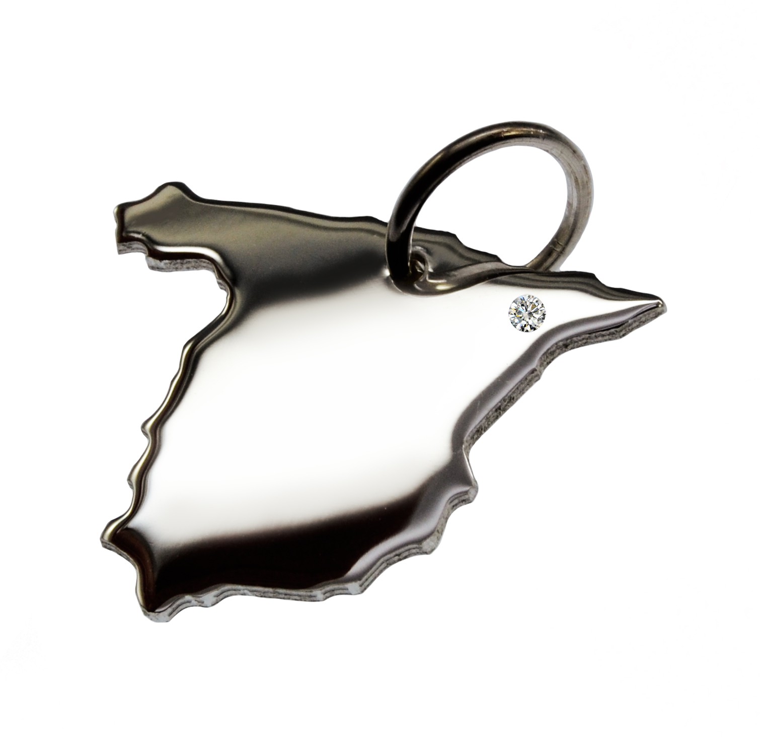 Spanien Anhänger mit Brillant 0,015ct am Wunschort 925 Silber