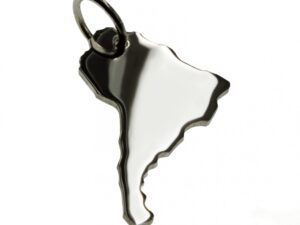 Südamerika Anhänger in massiv 925 Silber