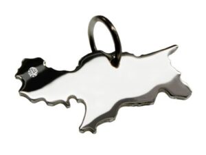 Südtirol Anhänger mit Brillant 0,015ct am Wunschort  925 Silber