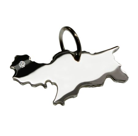 Südtirol Anhänger mit Brillant 0,015ct am Wunschort 925 Silber