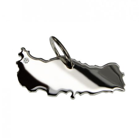 Türkei Anhänger mit Brillant 0,015ct am Wunschort 925 Silber