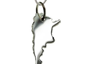 50cm Halskette + Argentinien Anhänger in massiv 925 Silber