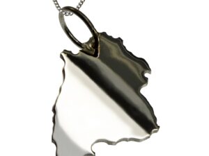 50cm Halskette + Baden-Württemberg Anhänger in massiv 925 Silber