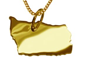 50cm Halskette + Bornholm Anhänger in 585 Gelbgold