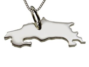 50cm Halskette + Costa Rica Anhänger in massiv 925 Silber