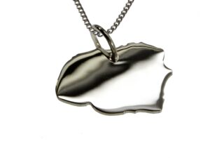 50cm Halskette + Föhr Anhänger in massiv 925 Silber