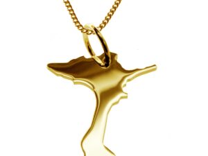 50cm Halskette + Formentera Anhänger in 585 Gelbgold