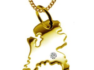 50cm Kette + Holland mit Brillant am Wunschort 585 Gold