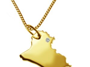 50cm Kette + Irak mit Brillant am Wunschort 585 Gold