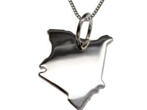 50cm Halskette + Kenia Anhänger in massiv 925 Silber